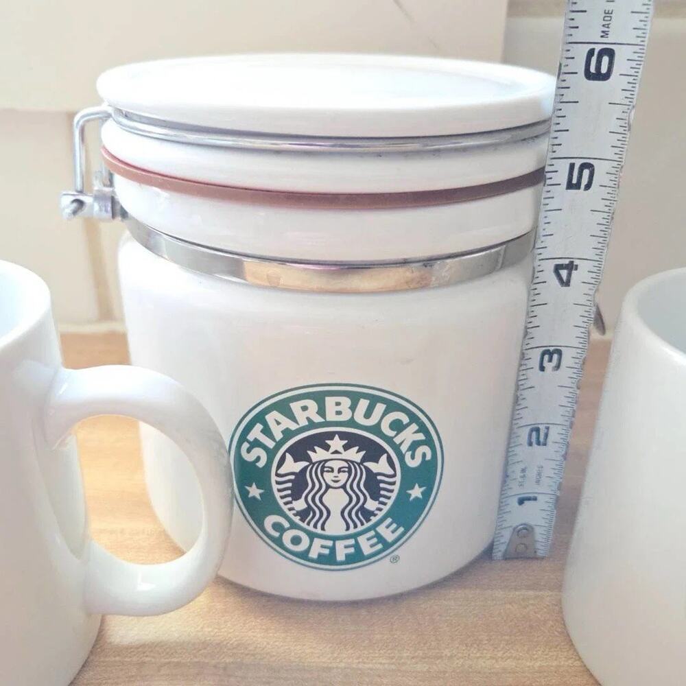 Starbucks Coffee Canister Latch Split Mermaid Japan Vintage